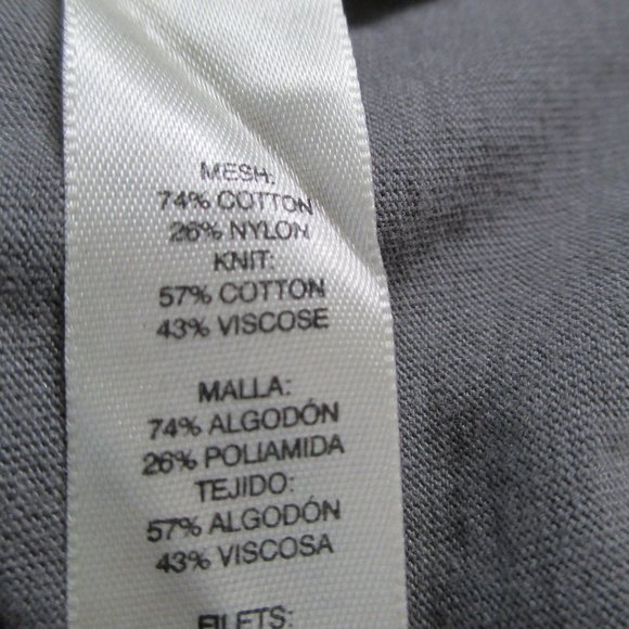 Chico's Gray Lucie Lace Front Sheer 3/4 Sleeve Knit Back Top Size 1/M/8 - Picture 13 of 16